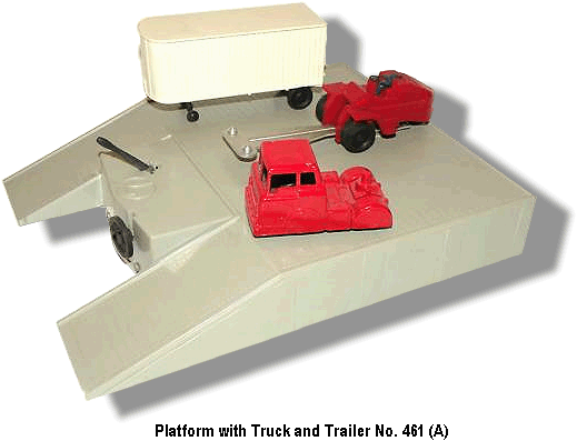 Lionel Trains Platform with Truck and Trailer No. 461 Variation A