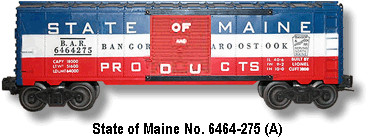 State of Maine Box Car No. 6464-275