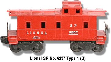 Lionel Caboose No. 6257 Type 1 Variation B