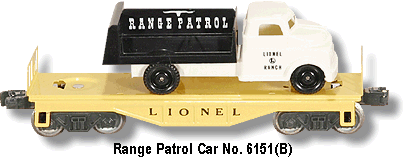 Range Patrol Flat Car No. 6151 Variation B