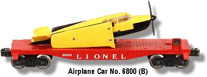 Airplane Car No. 6800 B Variation