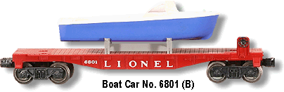 Boat Car No. 6801-75 B Variation