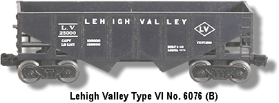 Lehigh Valley No. 6076 Type VI Variation B