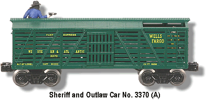 Operating Sheriff & Outlaw Car No. 3370