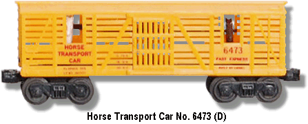Horse Transport Car No. 6473 Variation D