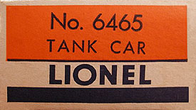 No. 6465 Sunoco Tank Car Box End
