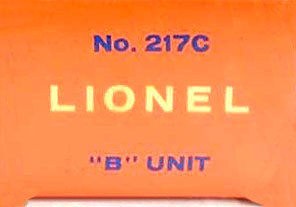 No. 217C B Unit Box End