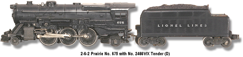Lionel Trains Locomotive No. 675 Variation D
