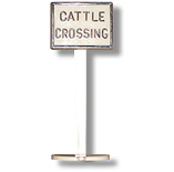 Marx Cattle Crossing Sign