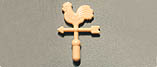 Tan Colonial House Rooster Weathervane