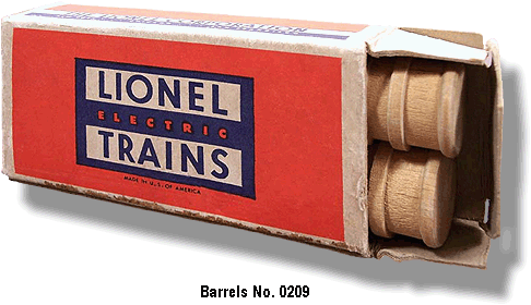 Lionel Trains Barrels No. 0209