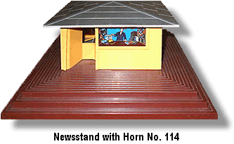Lionel Trains Newsstand with Horn No. 114
