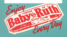 Baby Ruth Candy Bars Dark Blue Background