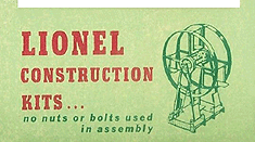 Lionel Constructtion Kits Light Green Background