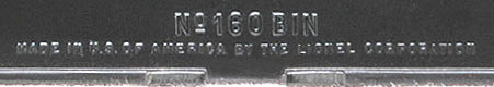 No. 160 Variation A Type I Bin Inscription