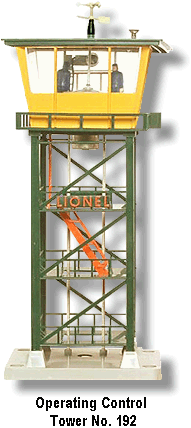 Lionel Trains Operating Control Tower No. 192