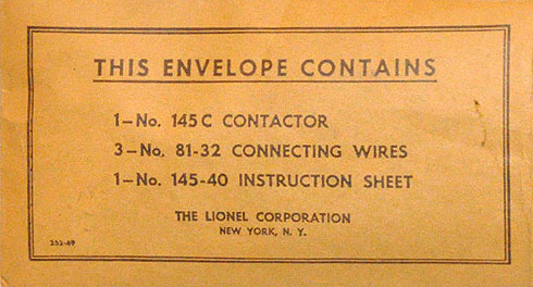No. 252-49 Contactor Envelope