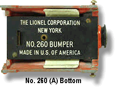 Bottom View of the No. 260 A Variation Bumper