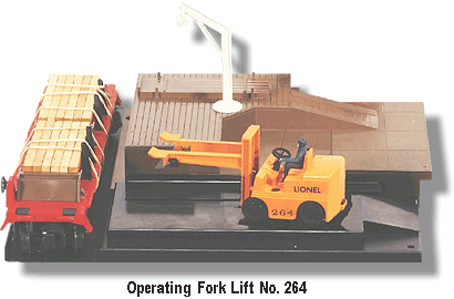 Lionel Trains Opeating Fork Lift Platform No. 264