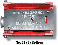 Bottom View of the No. 26 B Variation Bumper