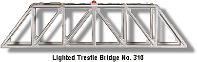 Lionel Trains Lighted Trestle Bridge No. 315