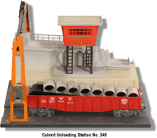 Lionel Trains Culvert Unloading Station No. 345
