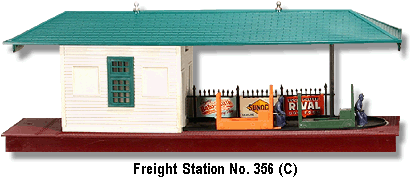 Lionel Trains Operating Freight Station No. 356 C Variation