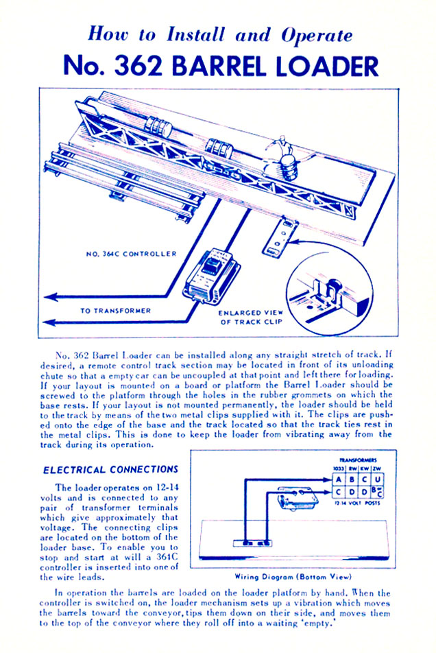 No. 362-96 Instruction Sheet Front Page