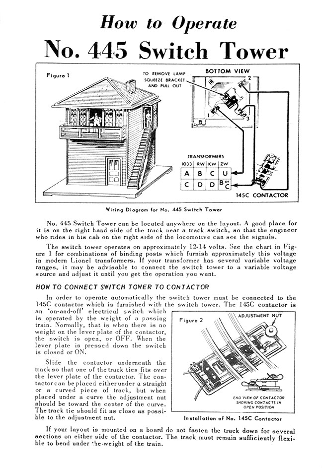 No. 445-55 Instructions Front Page