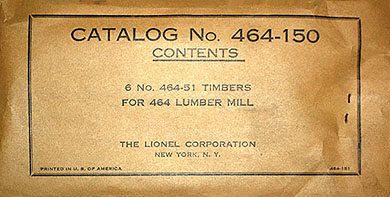 Separate Sale Lumber Envelope No. 464-151