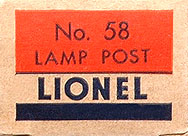 No. 58 Lamp Box End