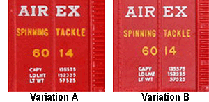 Close up of the A & B Variations