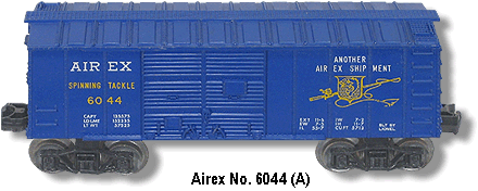 Lionel Trains Airex Box Car No. 6044 Variation A