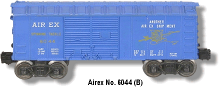 Lionel Trains Airex Box Car No. 6044 Variation B