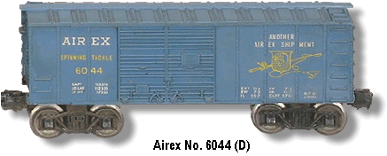 Lionel Trains Airex Box Car No. 6044 Variation D