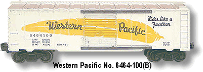 The Western Pacific No. 6464-100 with large feather