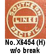 No. X6454 Variation G Southern Pacific Complete Circle
