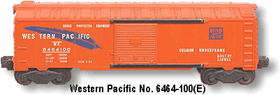 The Western Pacific No. 6464-100 with small blue feather