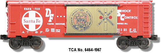 Lionel Trains TCA Convention Box Car No. 6464-1967