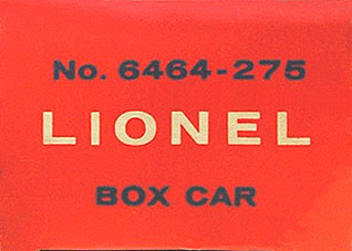 No. 6464-275 Orange Picture Box End