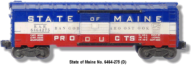 State of Maine No. 6464-275 Variation D