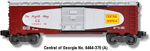 Central of Georgia No. 6464-375 Variation A