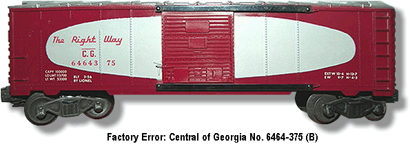 Factory Error: No Central of Georgia Decal Variation B