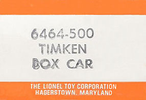 No. 6464-500 Hagerstown Box End for Variation E and F