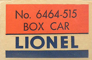 No. 6464-515 Late Classic Box End