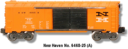 New Haven Automobile Car No. 6468-25 A Variation