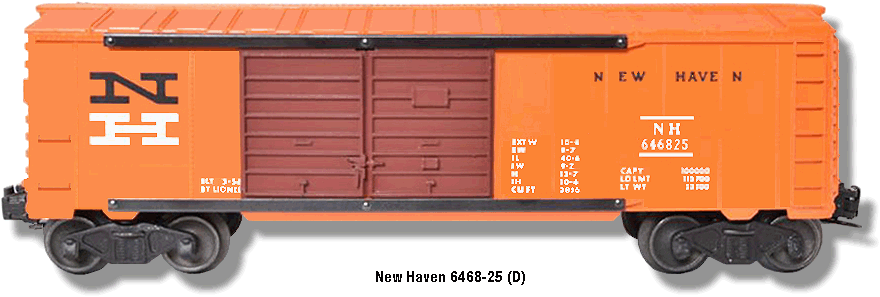 New Haven Automobile Car No. 6468-25 D Variation