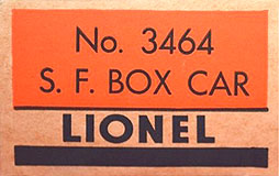 No. X3464 S.F. Box End