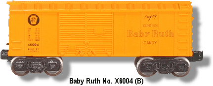 Lionel Trains Baby Ruth Box Car No. X6004 Variaion B