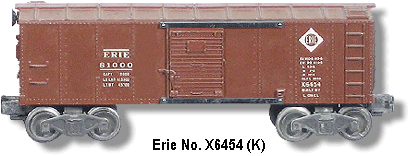Erie Box Car No. X6454 Variation K
